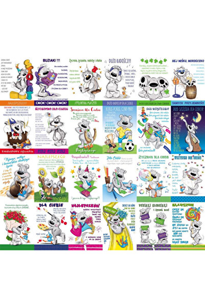 STAMP Felicitare ocazionala Happy B6 multicolor set