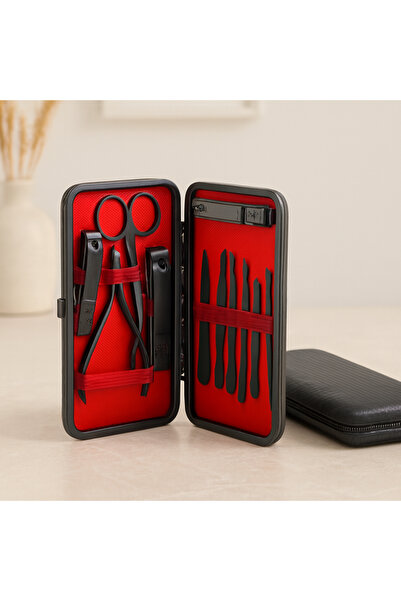 Generic Brand 12-Piece Manicure Pedicure Set with Black Bag