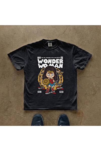 Grafftee Clothing Wonder Woman Printed Unisex Oversize T-Shirt