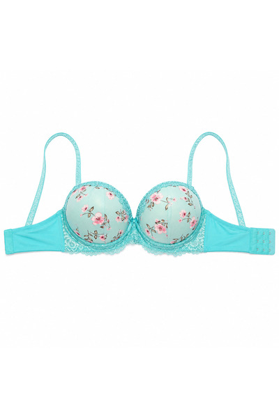 Generic 3 Floral Print Bras for Plus Size Women, Size 48D-56 |   Decorative L...