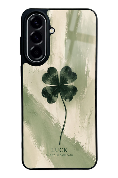 Spoyi Samsung A57 Glossy Phone Case with Lucky Sage Clover Design