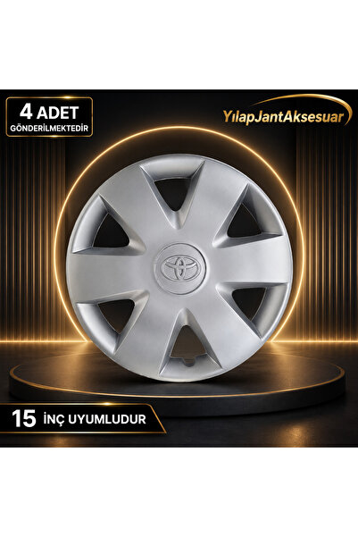 YILAPJANT YILAPJANTAKSESUAR 15 İNÇ TOYOTA ARAÇLARA UYUMLU 4 ADET JANT KAPAĞI