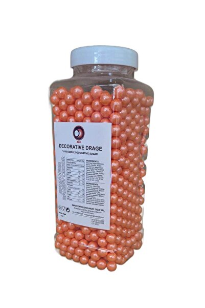 DGN Perle decorative de zahăr portocalii 900g
