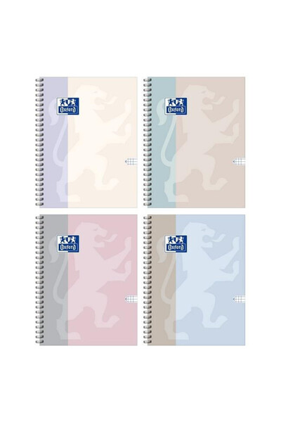 Oxford Set 5 caiete B5 multicolor 100 file in carouri