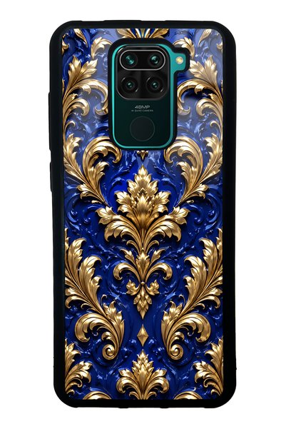 Spoyi Xiaomi Redmi Note 9 Royal Sapphire Baroque Design Glossy Phone Case