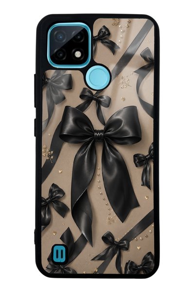 Spoyi Realme C21 Midnight Bow Design Glossy Phone Case