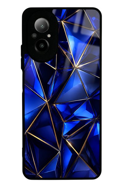 Spoyi Realme 12 Lite Sapphire Crystal Edge Design Glossy Phone Case