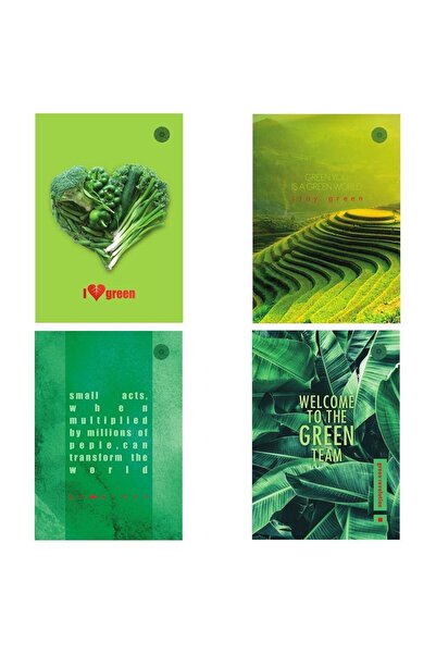 OEM Brulion/caiet Ziemia Obiecana Think Green, A5, 96 foi, cu foi in carouri,...