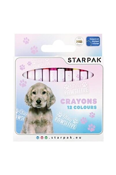 Starpak Creioane cerate Doggy pentru copii, cutie cu fereastra, multicolor, 1...