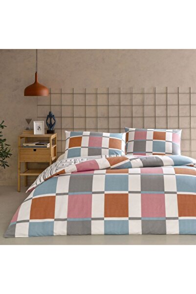 Taç Double Duvet Cover Set with Stretchy 160x200 cm, TAC Loxa, %100 cotton ra...