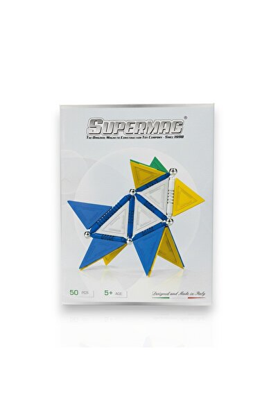 TUFY TOYS Supermag 50 Piece Construction and Geometry Set - Stem Educational ...