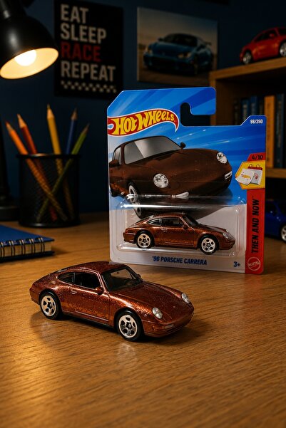 HOT WHEELS '96 Porsche Carrera - Then and Now Series Metal Toy Car