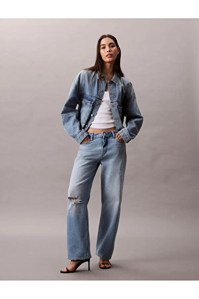 Calvin Klein DENIM JACKET RAINY Mavi Kadın Kot Ceket