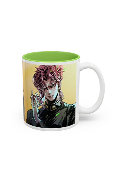Arden JoJo's Bizarre Adventure - Kakyoin Temalı Baskılı Kupa - Bardak - Hediy...