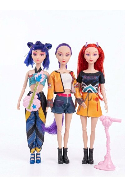 REZZOSS KPOP Hunters Girls Singing Toy – 3 Interactive KPOP Collectible Figur...