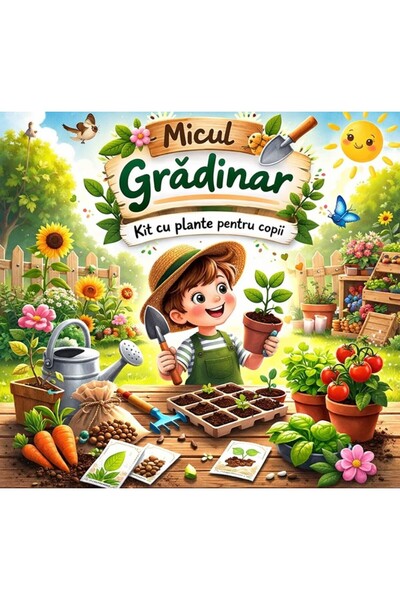 Casuta cu Minuni Micul Gradinar- KIT de plantare pentru copii