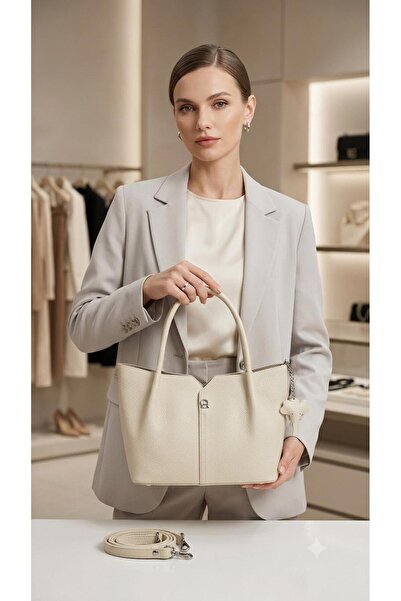 SOSELA 67-8128 Beige Women's Hand & Shoulder Bag