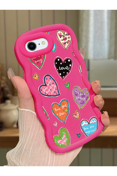 Hontinga حافظة متوافقة مع هاتف iPhone 8، حافظة حماية للكاميرا من السيليكون ال...