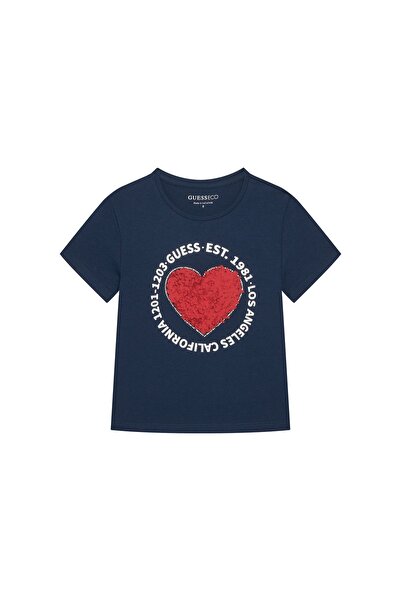Guess Tricou de fată J6RI24K6YW4 Bleumarin