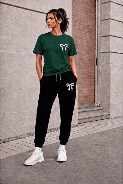 zeag SET DE TRICOU ȘI PANTALONI DE TRENING MINI CU IMPRIMEU PANGILĂ PENTRU FEMEI