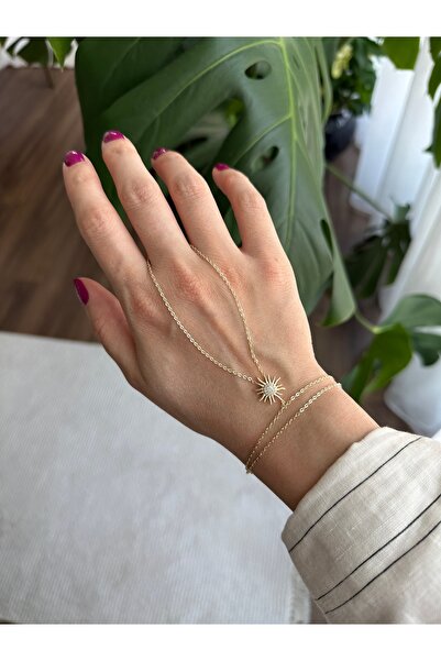 ringbox Gold Taşlı Güneş Şahmeran
