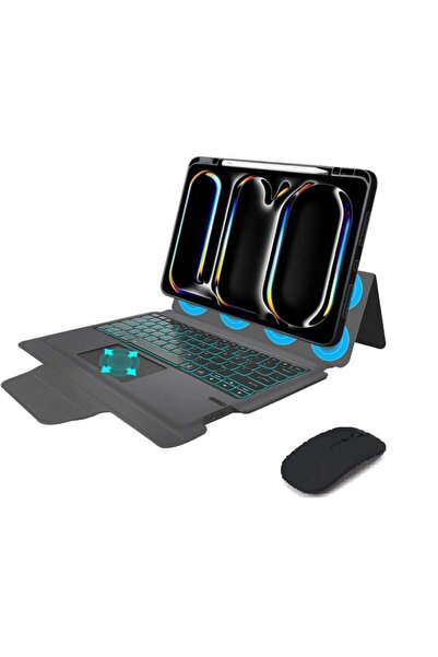 SIGLOO Husă cu tastatură și mouse Wireless Bluetooth pentru iPad Pro 12.9 201...