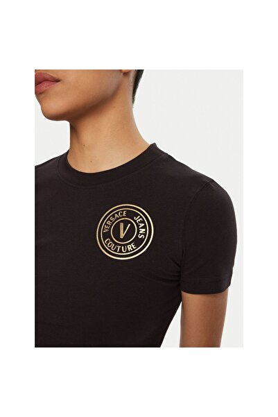 VERSACE JEANS COUTURE Γυναικείο T-Shirt 78HAHT00 CJ03T Μαύρο
