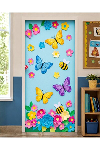 PROMISEBACKDROP2 زينة باب مرنة مقاس 190x75 سم، زينة باب من القماش، بتصميم فرا...