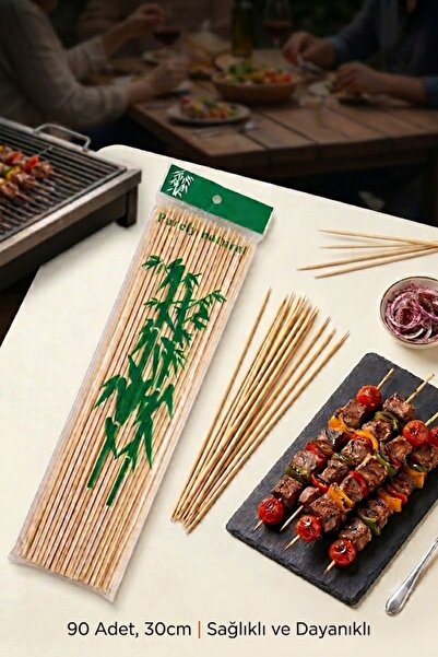 ÇÖP ŞİŞ BAMBU 90 LI (3 MM) 30 CM
