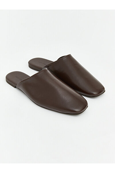 LC Waikiki Peak New Season Leather Look Women's Slippers