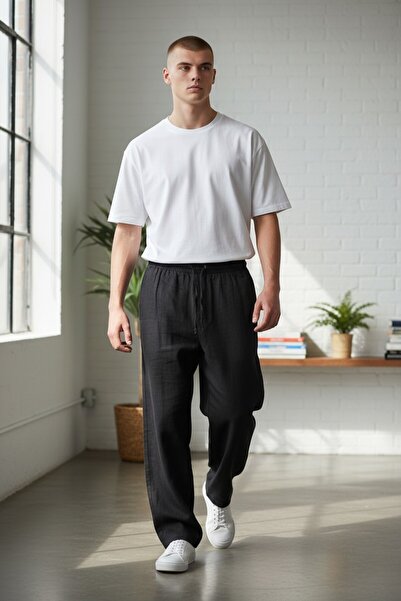 Hvit Stein Black Muslin Trousers