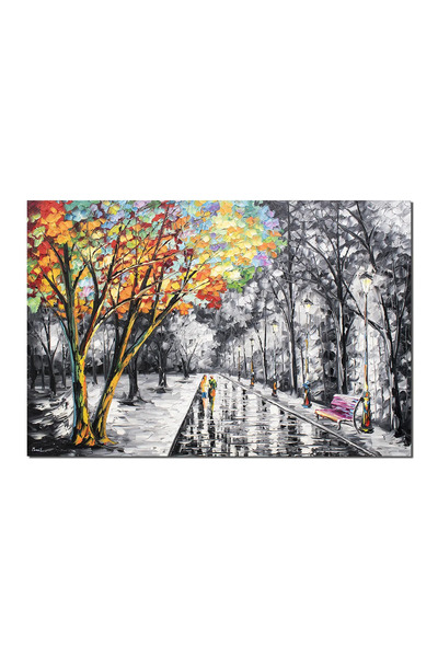 artnova Tablou living, dormitor 150x100cm pereche indragostiti pictat manual,...