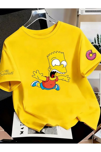 classy moda Unisex Colorful Oversize Printed T-Shirt Streetwear Comfortable F...