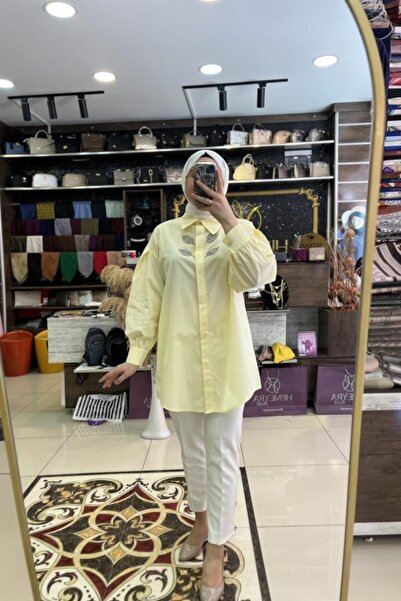 HÜMEYRA BUTİK Leaf Stone Shirt