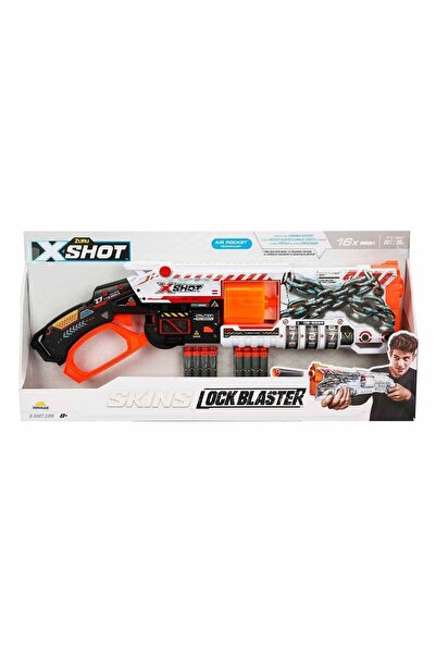 Sunman 36606 X-Shot Skins Lock Blaster 16 Mermili Sünger Dart Atan Silah 56 c...