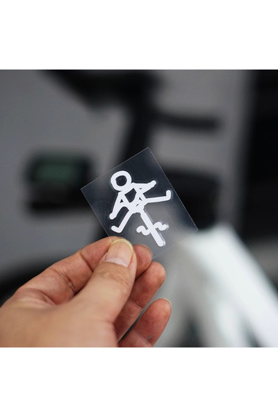 Choice White 1PC Funny and Cute Cycling Bike Sticker Personality Creative Cyc...
