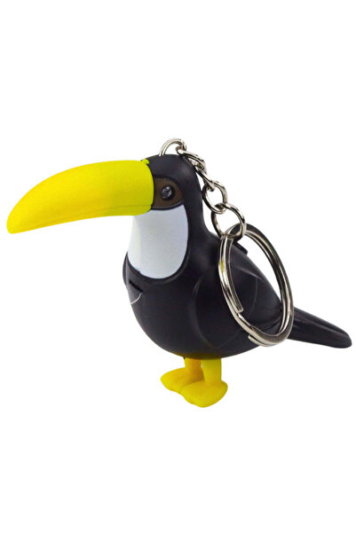 LEAN Breloc LED tucan cu efecte sonore, 9,5 x 6 x 3,5 cm, 22102