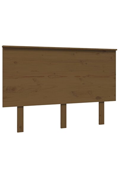 vidaxl Tăblie de pat, maro miere, 124x6x82,5 cm, lemn masiv de pin