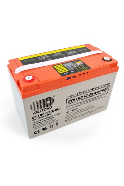 OUTDO BATTERY Outdo Jel Akü 12V 100Ah Ekranlı Port Çıkışlı Ds-gel Deep Cycle ...