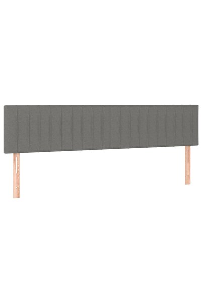 vidaxl Tăblii de pat, gri închis, 160x5x78/88 cm, textil