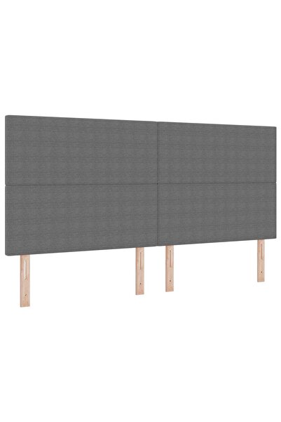 vidaxl Tăblie LED Manual Gri deschis 200 cm Țesătură din corduroy