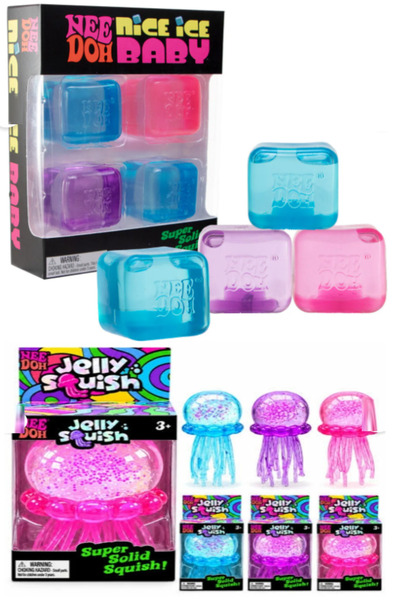 Pofika Needoh Nice Cube 4'lü Paket + Jellyfish Ahtopt Stress Ball Soft Squish...