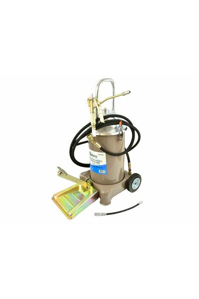 GEKO Pompă de gresat 12L + furtun de 4m, G01142