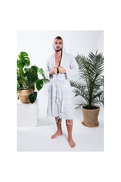 YEYE Made In Nature Halat de baie hammam pentru bărbați Yeye, 100% bumbac