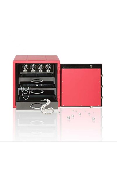 ROBERT TAYLOR Watch Winder Baron Collection | 4 Slotlu 3 Çekmeceli Güvenlik K...