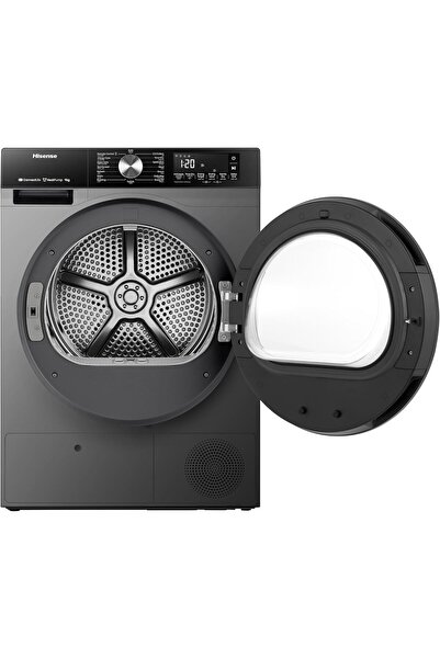 Hisense 9 Kg Heat Pump Dryer with WIFI Connectivity, 15 Programs, AI Dry, Allergy Care, Anti Crease, Quick Wash, Drum Clean - DH3S902BT