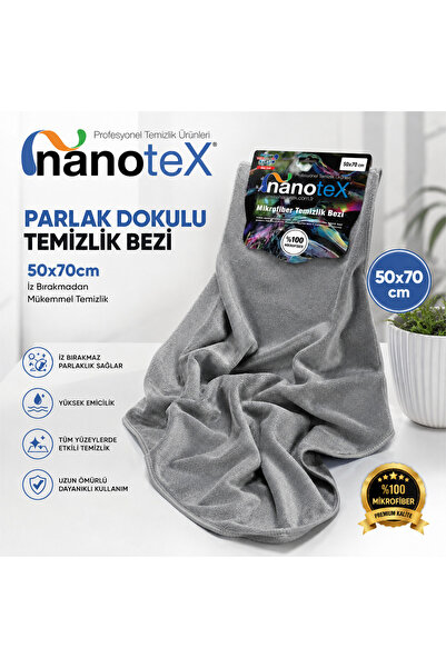 ® Premium Parlak Dokulu Mikrofiber Oto Kurulama Bezi 50x70 cm