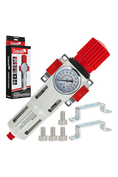 Tvardy Reductor de presiune aer cu manometru, 1/2 ", T20020