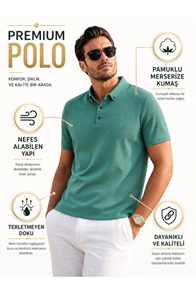 LUXIC CORE Men's Premium Polo Collar Regular Casual T-Shirt