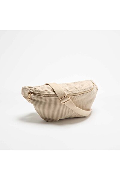 KIABI Velvet Belt Bag BEIGE